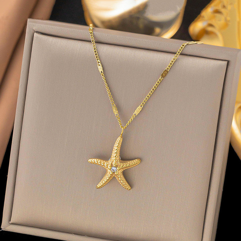Starfish Pendant Necklace - Beach Style - Image 2