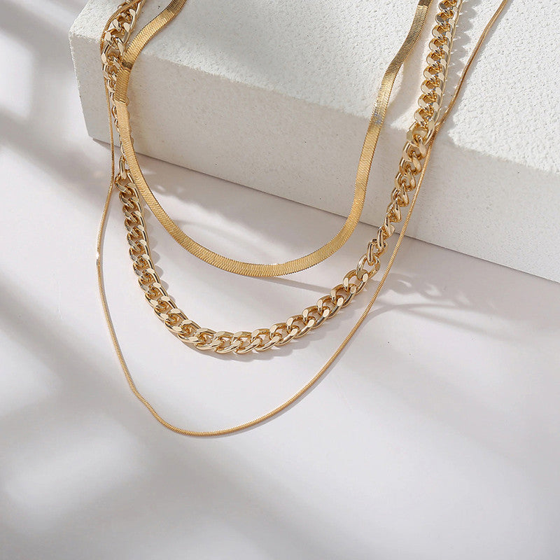 Layered Chain Necklace Set - Chic Style - Image 2