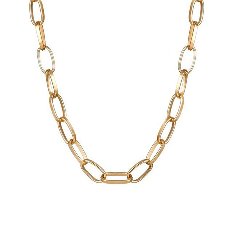 Large Chain Necklace - Minimalist Style - Image 3