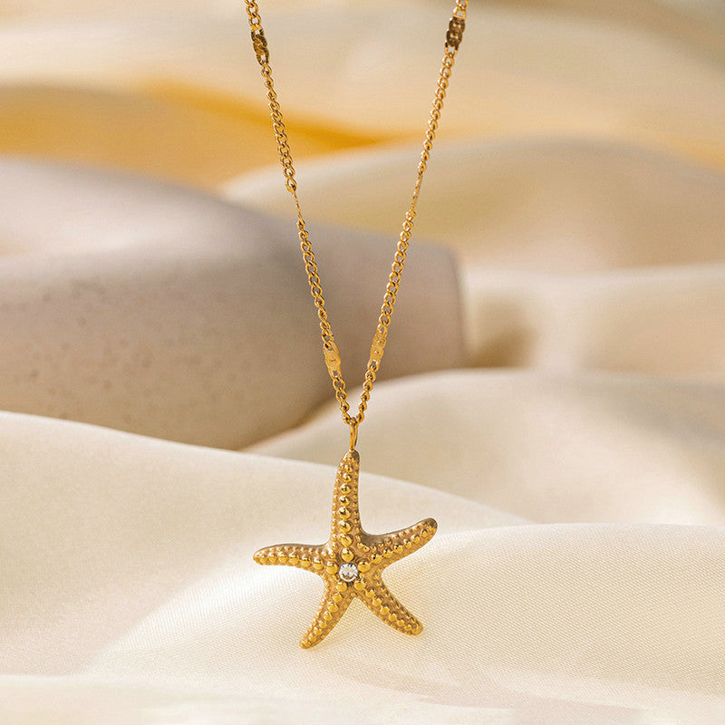 Starfish Pendant Necklace - Beach Style - Image 3