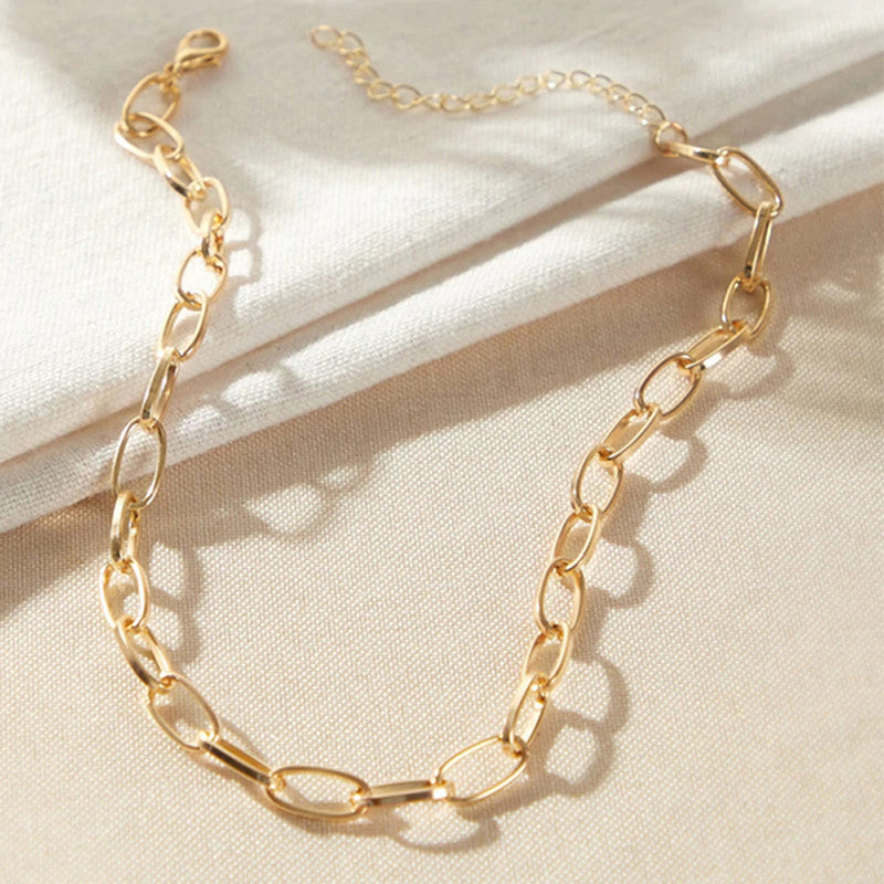 Large Chain Necklace - Minimalist Style - Image 5