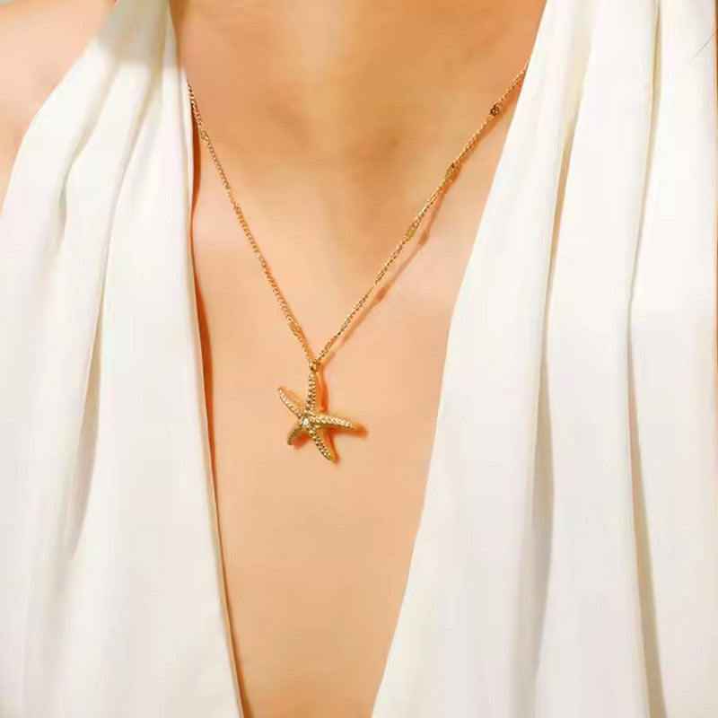 Starfish Pendant Necklace - Beach Style - Image 4