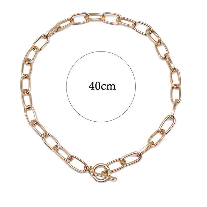Large Chain Necklace - Minimalist Style - Image 6