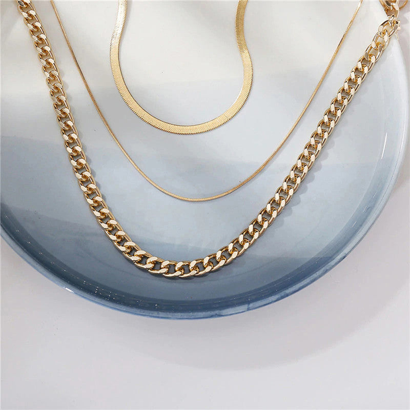 Layered Chain Necklace Set - Chic Style - Image 4