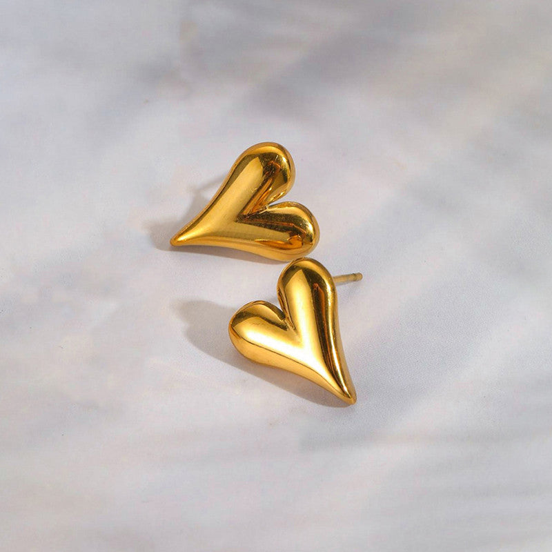 Heart Stud Earrings - Image 5