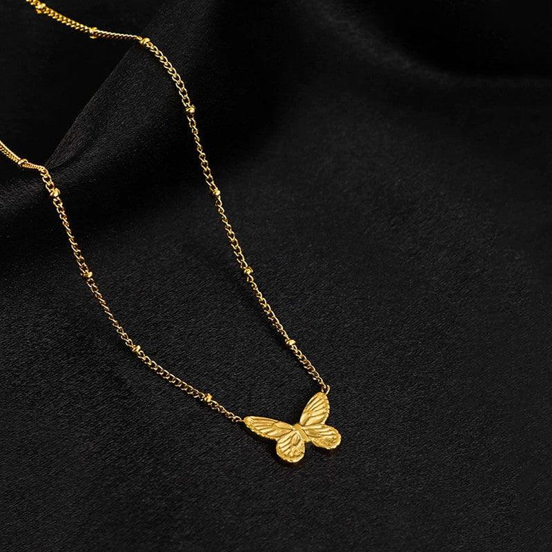 Butterfly Pendant Necklace - Delicate Style - Image 5
