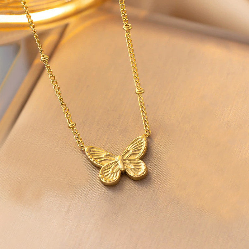 Butterfly Pendant Necklace - Delicate Style - Image 6